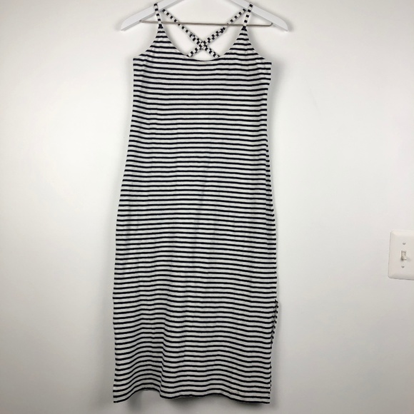 j crew strappy knit midi dress